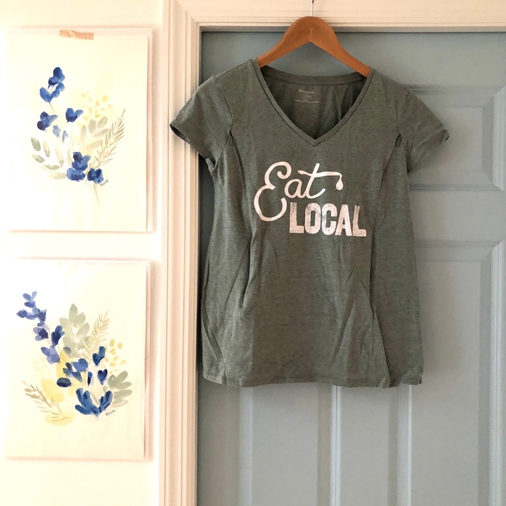 Nursing Tshirt with Hidden Zippers